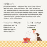 Humbl Country Chicken dog food ingredients list and guaranteed analysis nutrition information
