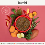 Heritage Beef bowl with ingredients