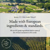European farmland representing the sourcing standards used for humbl gently cooked dog food