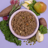 humbl duck & venison dog bowl