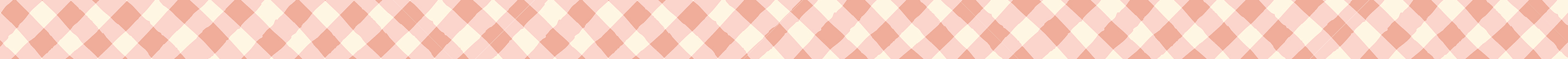 Salmon gingham border
